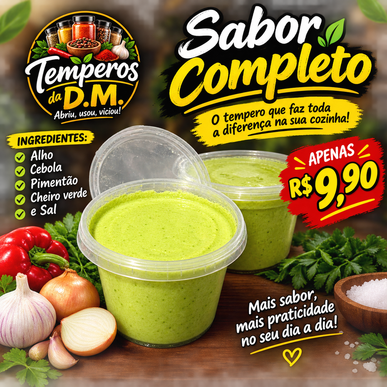 Sabor Completo — tempero com ervas